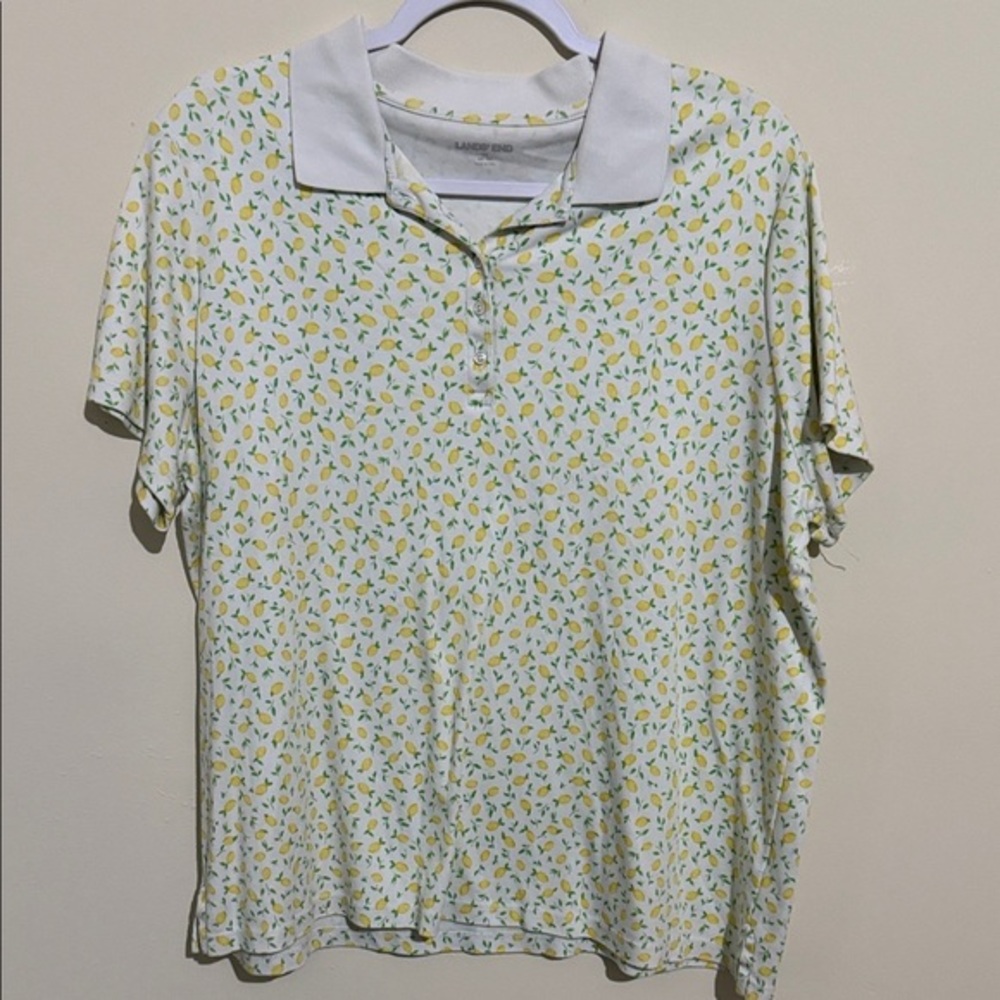Lands' End Citrus Delight Blouse